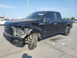 Salvage trucks for sale at Grand Prairie, TX auction: 2017 Ford F150 Super Cab