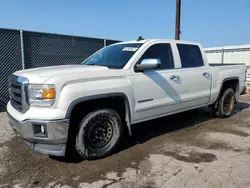 Salvage trucks for sale at Woodhaven, MI auction: 2015 GMC Sierra C1500 SLT