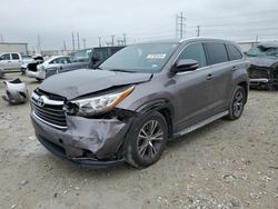 Salvage cars for sale at Haslet, TX auction: 2016 Toyota Highlander XLE