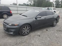 Salvage cars for sale at Gastonia, NC auction: 2017 Chevrolet Malibu LT