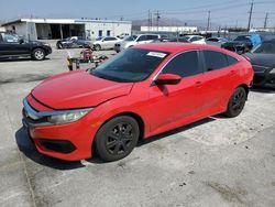 Honda salvage cars for sale: 2017 Honda Civic LX