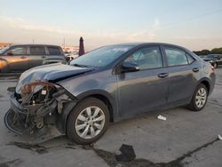 Salvage cars for sale at Grand Prairie, TX auction: 2016 Toyota Corolla L