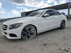 Salvage cars for sale at West Palm Beach, FL auction: 2016 Mercedes-Benz C300