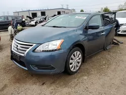 Salvage cars for sale from Copart Elgin, IL: 2015 Nissan Sentra S