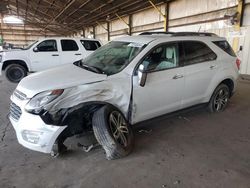 Chevrolet Vehiculos salvage en venta: 2017 Chevrolet Equinox Premier