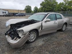 Lincoln Town car salvage cars for sale: 2003 Lincoln Town Car Signature