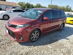 Salvage cars for sale at Columbus, OH auction: 2018 Toyota Sienna SE