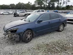 Salvage cars for sale at Byron, GA auction: 2007 Honda Accord EX