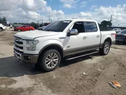 Salvage cars for sale from Copart Homestead, FL: 2017 Ford F150 Supercrew