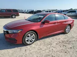 Salvage cars for sale at Houston, TX auction: 2019 Honda Accord LX