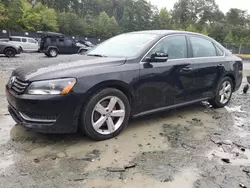 Salvage cars for sale at Waldorf, MD auction: 2013 Volkswagen Passat SE