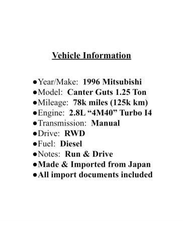 1996 Mitsubishi Canter