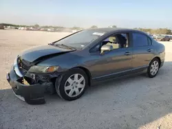 Honda salvage cars for sale: 2009 Honda Civic LX