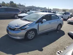 Salvage cars for sale at Martinez, CA auction: 2012 Honda Civic LX