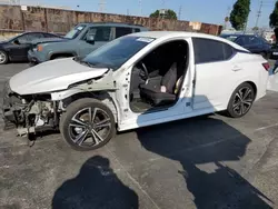 Nissan salvage cars for sale: 2021 Nissan Sentra SR