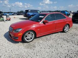 Salvage cars for sale from Copart Houston, TX: 2012 Mercedes-Benz C 250