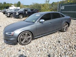 Salvage cars for sale at Candia, NH auction: 2016 Audi S4 Premium Plus