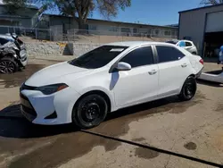 Salvage cars for sale at Albuquerque, NM auction: 2018 Toyota Corolla L