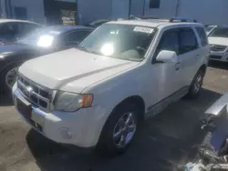 Salvage cars for sale at Vallejo, CA auction: 2010 Ford Escape Limited