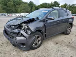 Salvage cars for sale at Mendon, MA auction: 2015 Toyota Rav4 XLE