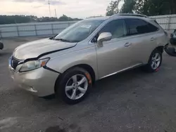 Salvage cars for sale at Dunn, NC auction: 2012 Lexus RX 350