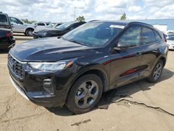 Salvage cars for sale at Woodhaven, MI auction: 2024 Ford Escape ST Line