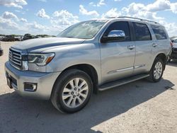 Salvage cars for sale at San Antonio, TX auction: 2021 Toyota Sequoia Platinum