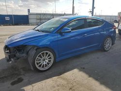 Salvage cars for sale at Anthony, TX auction: 2018 Hyundai Elantra Sport