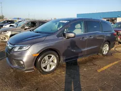 Salvage cars for sale at Woodhaven, MI auction: 2018 Honda Odyssey EX