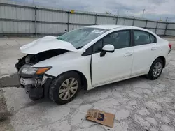 Honda salvage cars for sale: 2012 Honda Civic LX