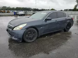 Salvage cars for sale at Dunn, NC auction: 2012 Infiniti G25 Base