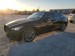 Salvage cars for sale at Haslet, TX auction: 2018 Infiniti Q50 Luxe