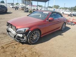 Salvage cars for sale at San Diego, CA auction: 2017 Mercedes-Benz C300