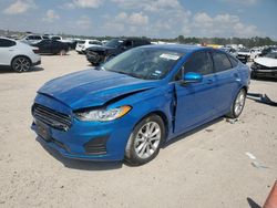 Salvage cars for sale at Houston, TX auction: 2020 Ford Fusion SE