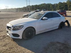 Mercedes-Benz salvage cars for sale: 2015 Mercedes-Benz C 400 4matic