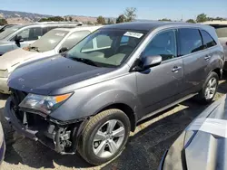 Salvage cars for sale at San Martin, CA auction: 2010 Acura MDX Technology