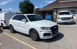 Salvage cars for sale at Bowmanville, ON auction: 2018 Audi Q3 Premium Plus