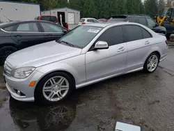 Mercedes-Benz salvage cars for sale: 2009 Mercedes-Benz C 350