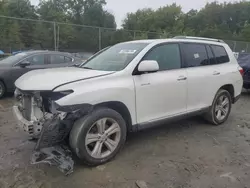 Salvage cars for sale at Waldorf, MD auction: 2013 Toyota Highlander Limited