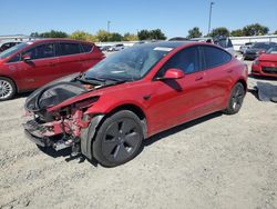 Salvage cars for sale at auction: 2022 Tesla Model 3