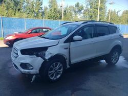 Salvage cars for sale at Moncton, NB auction: 2017 Ford Escape SE