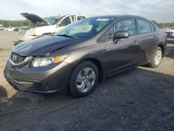 Salvage cars for sale at Assonet, MA auction: 2015 Honda Civic LX