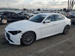 Salvage cars for sale at Van Nuys, CA auction: 2018 Alfa Romeo Giulia