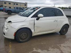 Salvage cars for sale at Wilmer, TX auction: 2015 Fiat 500 POP