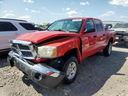 Salvage cars for sale at Cahokia Heights, IL auction: 2005 Dodge Dakota Quad SLT