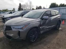 Salvage cars for sale at Bowmanville, ON auction: 2024 Acura RDX A-SPEC Advance