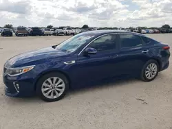 Salvage cars for sale at San Antonio, TX auction: 2018 KIA Optima LX