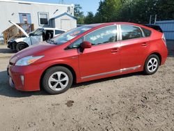 Salvage cars for sale at Lyman, ME auction: 2014 Toyota Prius