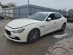 Salvage cars for sale at auction: 2017 Maserati Ghibli S