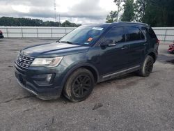 Salvage cars for sale at Dunn, NC auction: 2016 Ford Explorer XLT